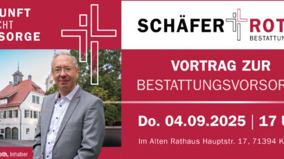 Vortrag zur Bestattungsvorsorge