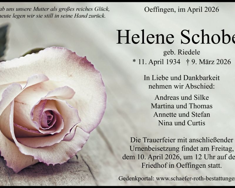 Helene Schober, geb. Riedele