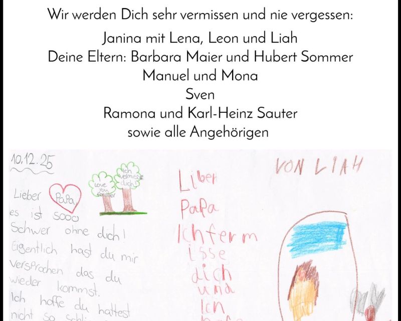 Traueranzeige Andreas Sommer